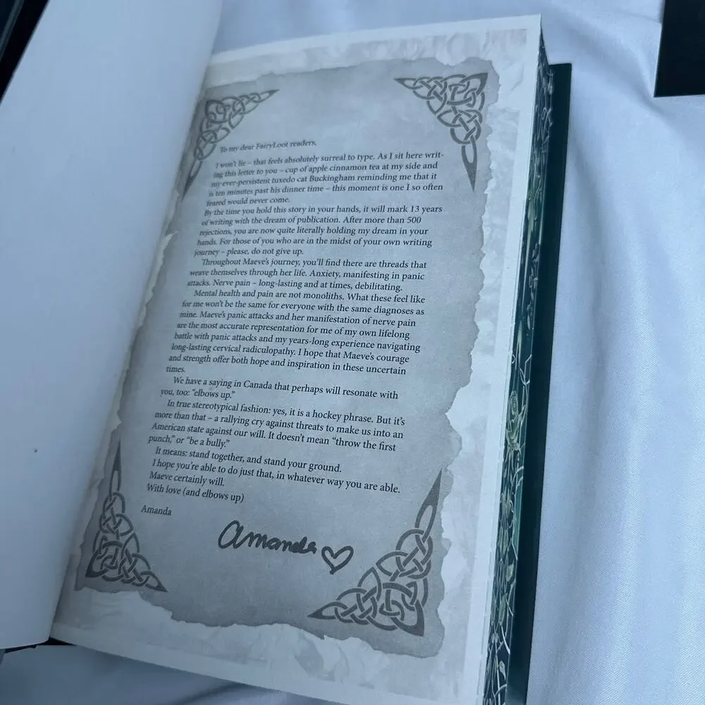 The Lure of Wolves and Whispers FairyLoot SE Digitally Signed Hardcover NEW